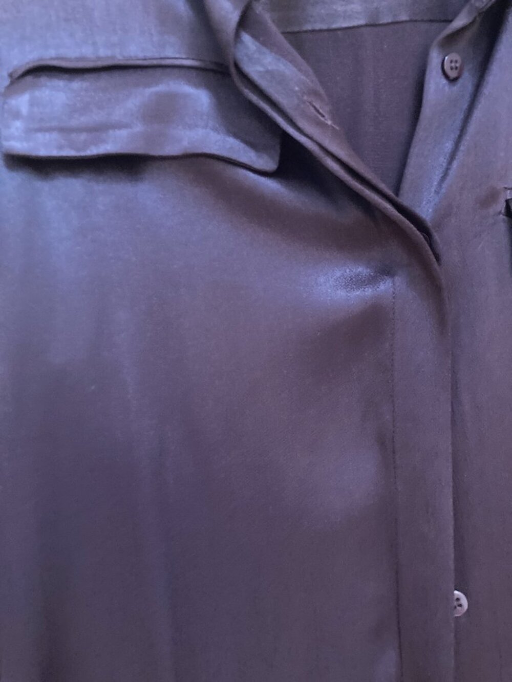 ZARA SATIN EFFECT POCKET SHIRT ZW COLLECTION Size Small - Picture 5 of 8